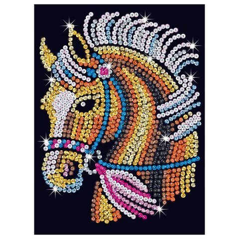 Deimantinė mozaika Sequin Art Perri Pony, 21 x 28 cm kaina ir informacija | Deimantinės mozaikos | pigu.lt