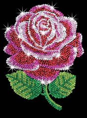 Deimantinė mozaika Sequin Art Red Rose, 25 x 34 cm kaina ir informacija | Deimantinės mozaikos | pigu.lt
