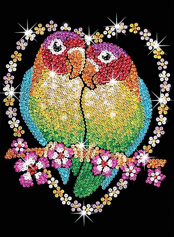 Deimantinė mozaika Sequin Art Love Birds, 25 x 34 cm kaina ir informacija | Deimantinės mozaikos | pigu.lt