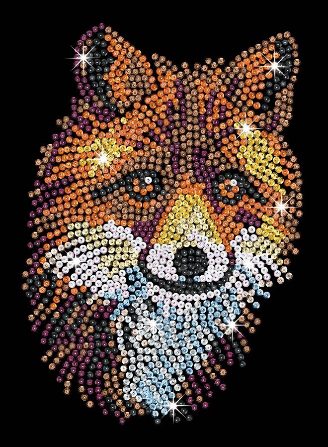 Deimantinė mozaika Sequin Art Red Fox, 25 x 34 cm kaina ir informacija | Deimantinės mozaikos | pigu.lt