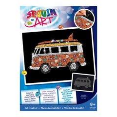 Deimantinė mozaika Sequin Art Campervan, 25 x 34 cm kaina ir informacija | Deimantinės mozaikos | pigu.lt