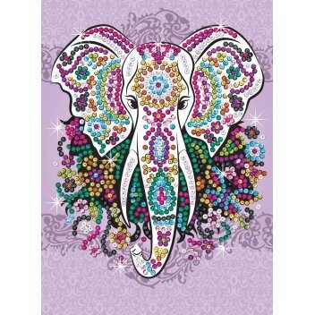 Deimantinė mozaika Sequin Art Elephant, 25 x 34 cm цена и информация | Deimantinės mozaikos | pigu.lt