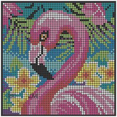 Deimantinė mozaika Flamingo, 20 x 20 cm kaina ir informacija | Deimantinės mozaikos | pigu.lt