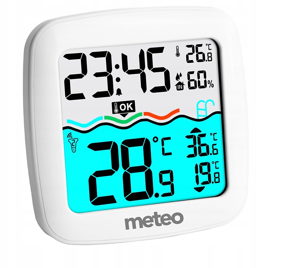 Belaidis skaitmeninis baseino termometras Meteo TB2 kaina ir informacija | Baseinų priedai | pigu.lt