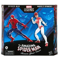 Marvel Legends The Amazing Spiderman Spiderman and Marvel Spinneret цена и информация | Атрибутика для игроков | pigu.lt