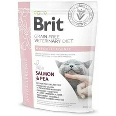 Brit GF Veterinary Diets suaugusioms katėms su lašiša ir žirniais Hypoallergenic, 0.4 kg kaina ir informacija | Sausas maistas katėms | pigu.lt