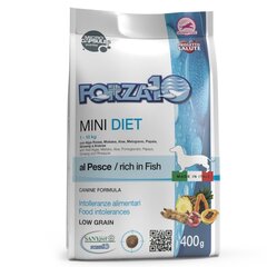 Forza10 Mini DIET для взрослых собак мелких пород склонных к аллергии, с рыбой, 400г цена и информация |  Сухой корм для собак | pigu.lt