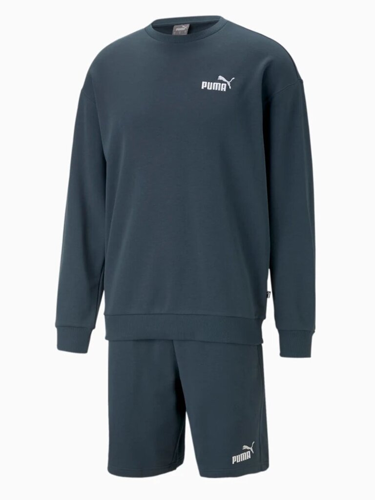 Puma sportinis kostiumas vyrams Relaxed Sweat 234238347, mėlynas kaina ir informacija | Sportinė apranga vyrams | pigu.lt