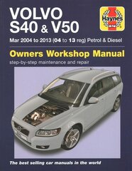 Volvo S40 & V50 Petrol & Diesel (Mar 04 -03) 04 to 13: Complete coverage for your vehicle kaina ir informacija | Kelionių vadovai, aprašymai | pigu.lt