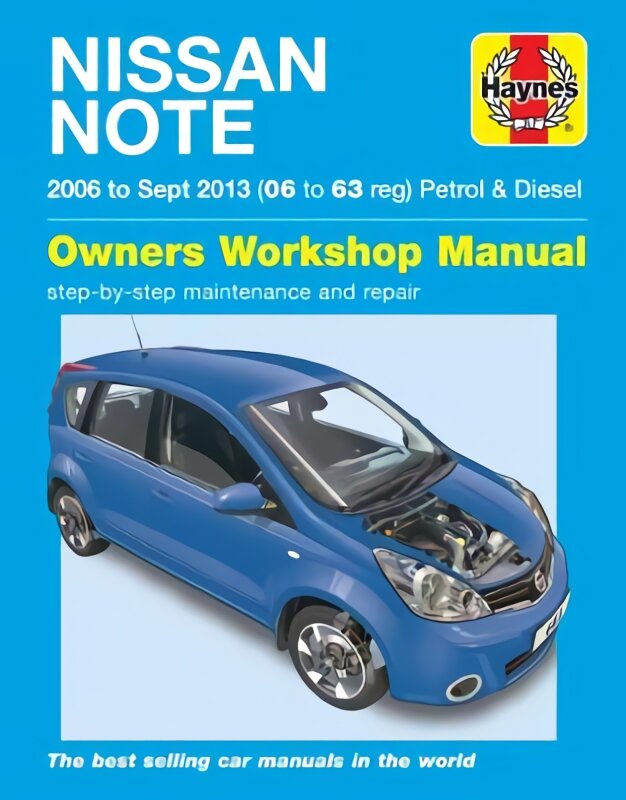 Nissan Note petrol & diesel ('06-Sept '13) 06 to 63 kaina ir informacija | Kelionių vadovai, aprašymai | pigu.lt