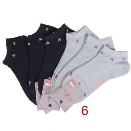 Kojinės moterims Pesail 9279, įvairių spalvų, 6 poros kaina ir informacija | Moteriškos kojinės | pigu.lt