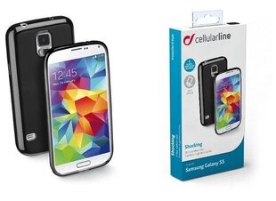 Cellular Line dėklas guminis Schocking skirtas Samsung Galaxy S5, juoda kaina ir informacija | Telefono dėklai | pigu.lt