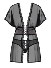 Marškinėliai moterims Obsessive NMP57856, juodi kaina ir informacija | Naktiniai, pižamos moterims | pigu.lt