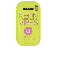 Veido kaukė Freeman Beauty Peel Off Neon Vibes, 10 ml kaina ir informacija | Veido kaukės, paakių kaukės | pigu.lt