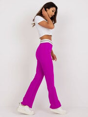 Женские темно-фиолетовые брюки из ткани цена и информация | Брюки | pigu.lt