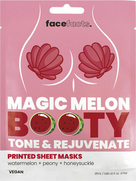 Kūno kaukė Face Facts Mask Magic Booty Watermelon Glutes, 25 ml kaina ir informacija | Kūno kremai, losjonai | pigu.lt