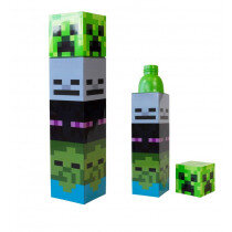 Minecraft - Stainless Steel Water Bottle - Grey Mob Characters - Video Game  Kids Water Bottle - 550ml on Vimeo