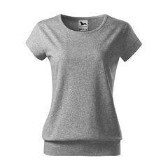 Marškinėliai moterims Malfini City, pilki цена и информация | Женские футболки | pigu.lt