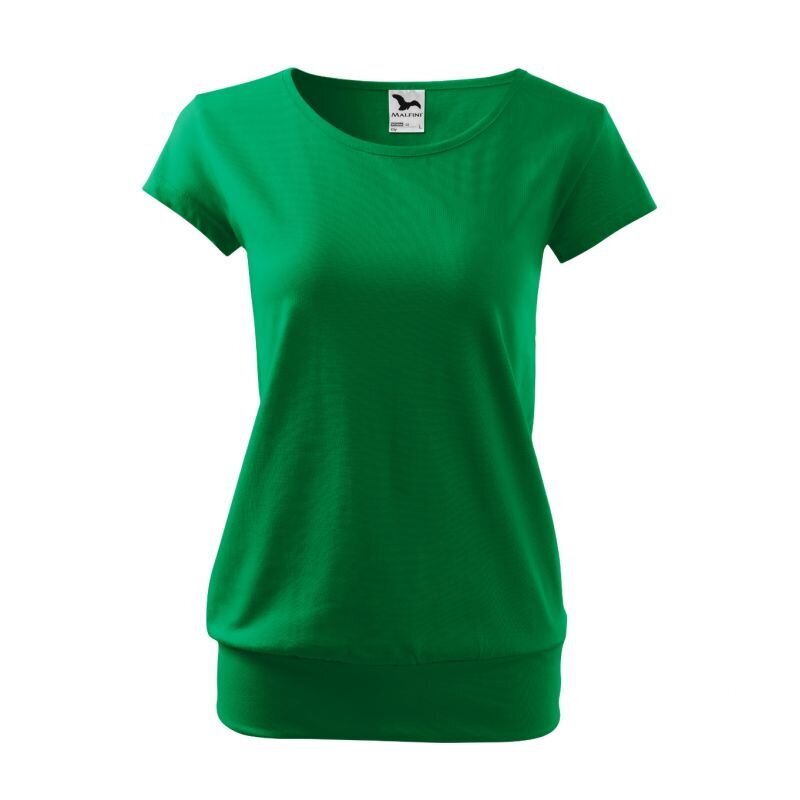 Marškinėliai moterims Malfini City, žali kaina ir informacija | Marškinėliai moterims | pigu.lt