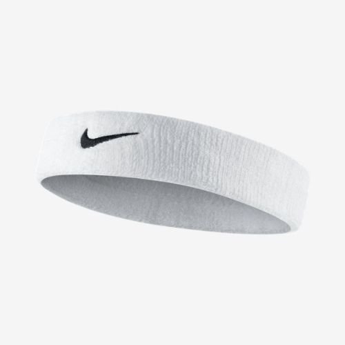 Galvos raištis Nike Swoosh, baltas kaina ir informacija | Lauko teniso prekės | pigu.lt