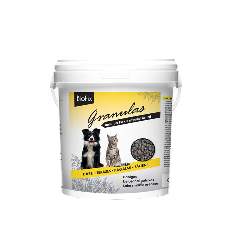 Granulės apsaugai nuo kačių ir šunų Biofix Pet Stop, 1L kaina ir informacija | Augalų priežiūros priemonės | pigu.lt