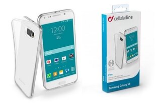 Cellular Line dėklas Fine skirtas Samsung Galaxy S6, skaidrus (CFINECGALS6T) kaina ir informacija | Telefono dėklai | pigu.lt
