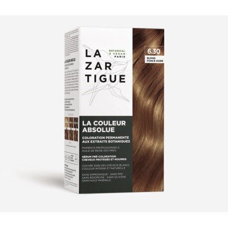 Plaukų dažai Lazartigue The Absolute Color, 6.30 Golden Dark Blond kaina ir informacija | Plaukų dažai | pigu.lt