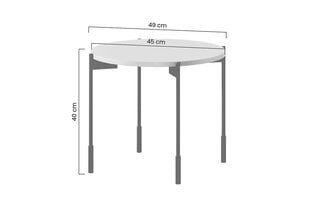 Журнальный столик Bogart Sonatia 45, зеленый цена и информация | Журнальные столы | pigu.lt