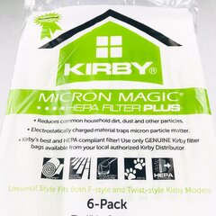 Kirby Micron Magic Filter Hepa Plus, 6 vnt. kaina ir informacija | Dulkių siurblių priedai | pigu.lt