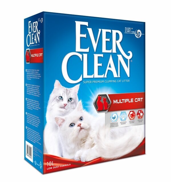 Ever Clean Multiple Cat sušokantis kraikas katėms, 10 l цена и информация | Kraikas katėms | pigu.lt