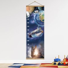 Interjero lipdukas ūgio matuoklė Astronautika цена и информация | Интерьерные наклейки | pigu.lt