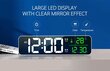 LED laikrodis su žadintuvu, temperatūra, data ir muzikos funkcija LIVMAN 8810 kaina ir informacija | Radijo imtuvai ir žadintuvai | pigu.lt