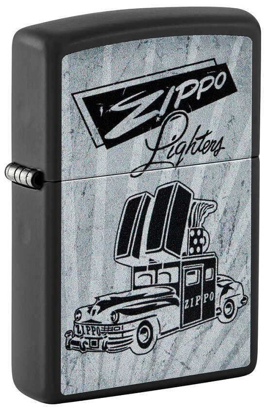 Žiebtuvėlis Zippo 48572 Zippo Car Design, sidabrinis kaina ir informacija | Žiebtuvėliai ir priedai | pigu.lt