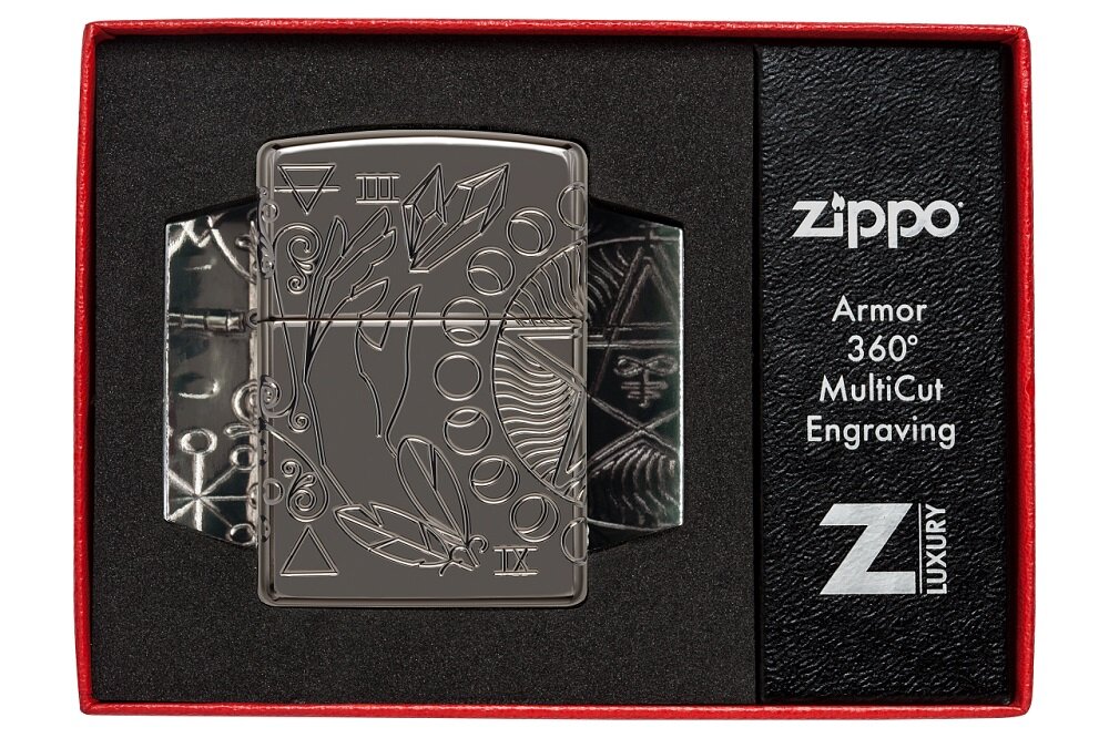 Žiebtuvėlis Zippo 49689 Armor® Wicca Design, sidabrinis цена и информация | Žiebtuvėliai ir priedai | pigu.lt