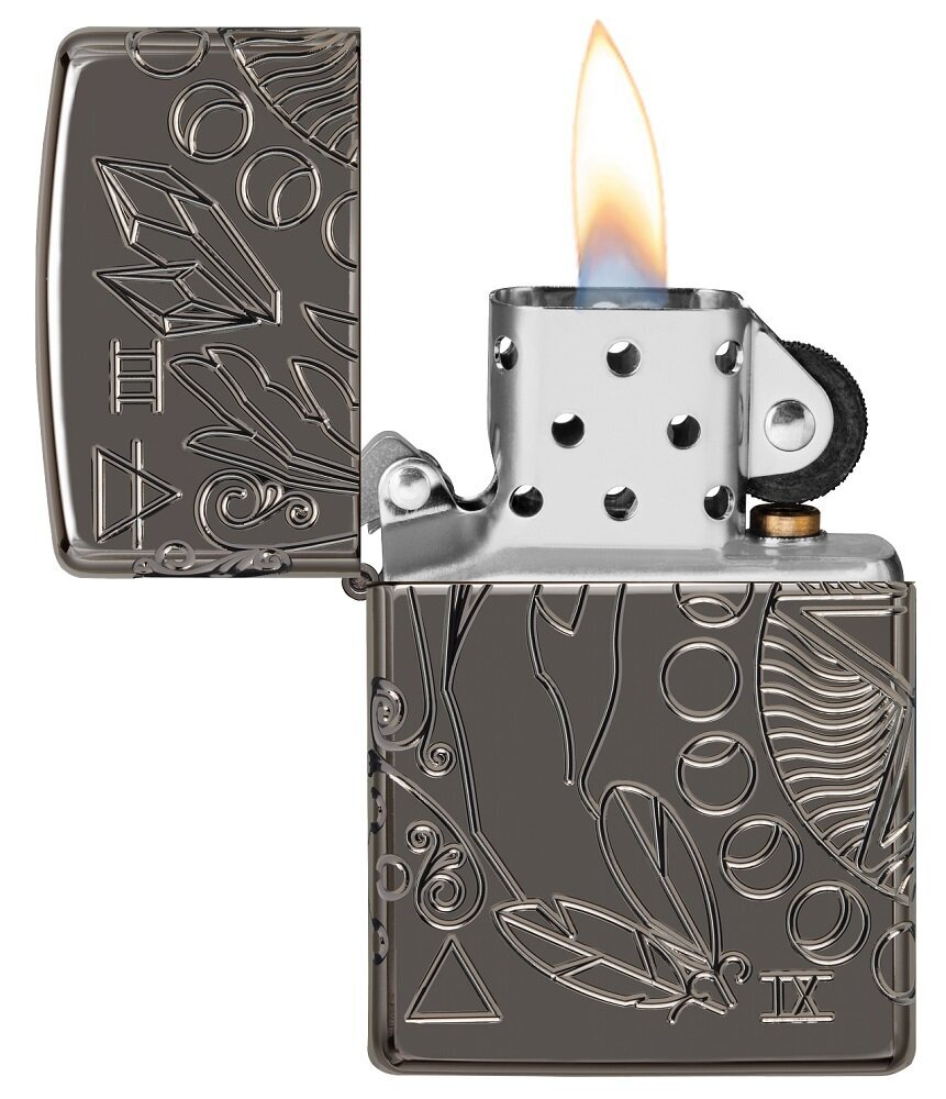 Žiebtuvėlis Zippo 49689 Armor® Wicca Design, sidabrinis цена и информация | Žiebtuvėliai ir priedai | pigu.lt