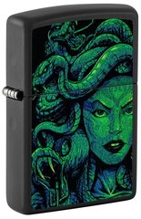 Žiebtuvėlis Zippo 48609 Medusa Design, juodas kaina ir informacija | Žiebtuvėliai ir priedai | pigu.lt