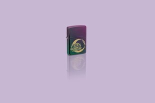 Žiebtuvėlis Zippo 48587 Lotus Moon Design, violetinis kaina ir informacija | Žiebtuvėliai ir priedai | pigu.lt