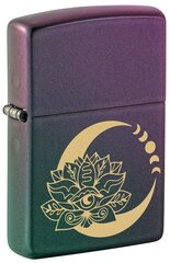 Žiebtuvėlis Zippo 48587 Lotus Moon Design, violetinis kaina ir informacija | Žiebtuvėliai ir priedai | pigu.lt