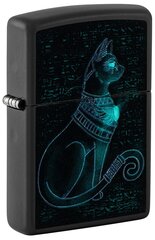 Žiebtuvėlis Zippo 48582 Spiritual Cat Design, juodas kaina ir informacija | Žiebtuvėliai ir priedai | pigu.lt