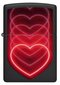 Žiebtuvėlis Zippo 48593 Hearts Design, juodas kaina ir informacija | Žiebtuvėliai ir priedai | pigu.lt