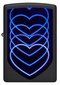 Žiebtuvėlis Zippo 48593 Hearts Design, juodas kaina ir informacija | Žiebtuvėliai ir priedai | pigu.lt