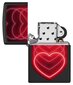 Žiebtuvėlis Zippo 48593 Hearts Design, juodas kaina ir informacija | Žiebtuvėliai ir priedai | pigu.lt