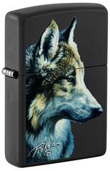 Žiebtuvėlis Zippo 48598 Linda Picken Wolf Head, juodas kaina ir informacija | Žiebtuvėliai ir priedai | pigu.lt