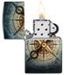 Žiebtuvėlis Zippo 48562 Compass Ghost Design, juodas kaina ir informacija | Žiebtuvėliai ir priedai | pigu.lt