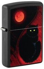 Žiebtuvėlis Zippo 48453 Black Cat Design, juodas kaina ir informacija | Žiebtuvėliai ir priedai | pigu.lt