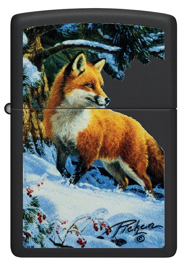 Žiebtuvėlis Zippo 48596 Linda Picken Fox in Snow, įvairių spalvų цена и информация | Žiebtuvėliai ir priedai | pigu.lt