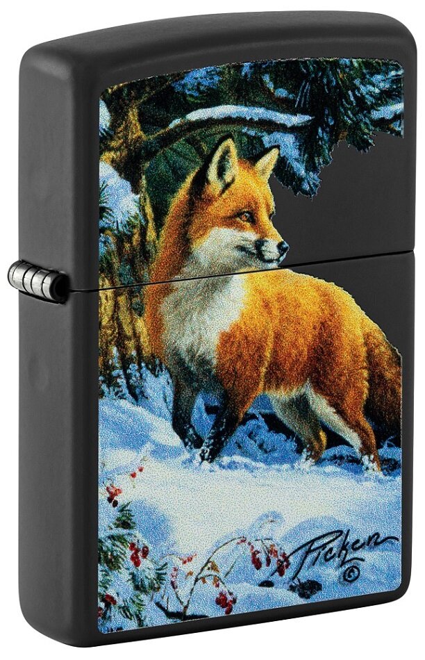 Žiebtuvėlis Zippo 48596 Linda Picken Fox in Snow, įvairių spalvų цена и информация | Žiebtuvėliai ir priedai | pigu.lt