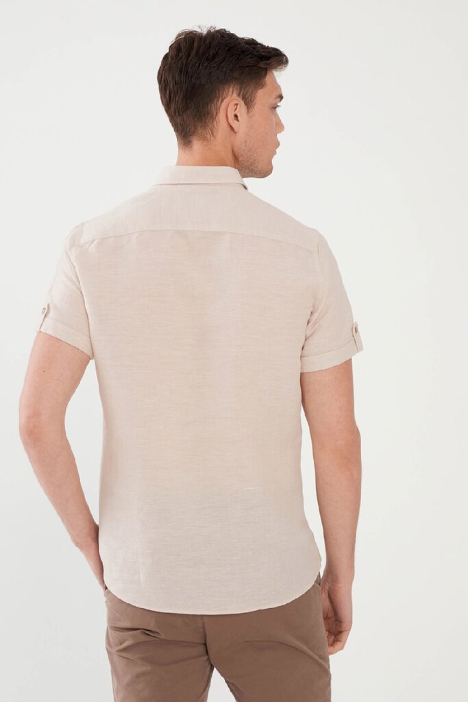 Marškiniai vyrams MCL, smėlio spalvos kaina ir informacija | Vyriški marškiniai | pigu.lt