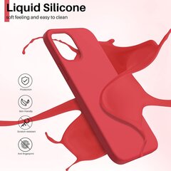 Чехол Liquid Silicone 1.5mm Apple iPhone 14 красный цена и информация | Чехлы для телефонов | pigu.lt