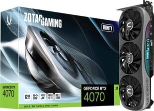 Zotac Gaming Geforce RTX 4070 Trinity kaina ir informacija | Vaizdo plokštės (GPU) | pigu.lt